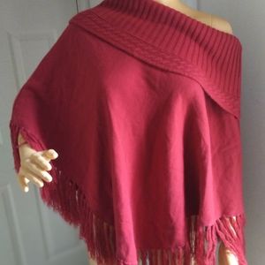 Winter women's fashion Cape coat sweater